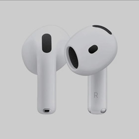Apple AirPods 4 (with active noise cancellation) with wireless charging case (USB-C)-4744